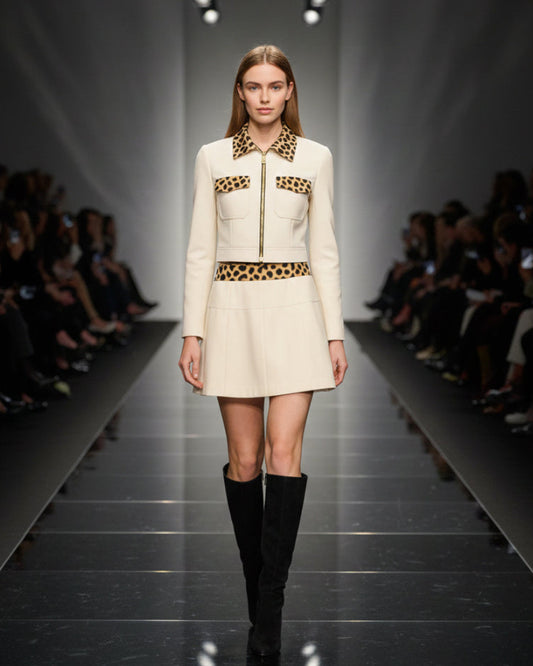 Two-Piece Suede Set | Premium Fashion Collection